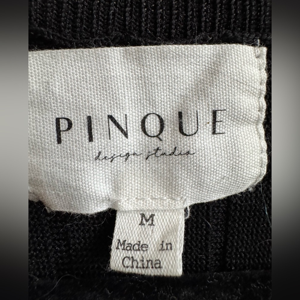 Black Ribbed Cardigan Sweater - Picture 2 of 5
